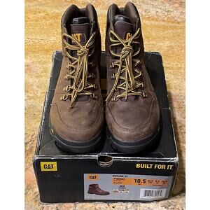 NIB Caterpillar Outline Steel Toe P90803 Work Boots Size 10.5W